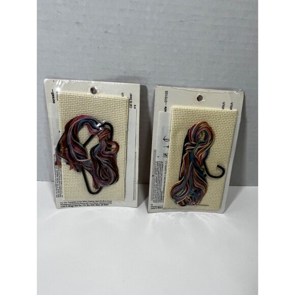 Vintage COUNTRY WIREWORKS Cross Stitch Kit #070116 Friend and #070103 Happiness - Picture 4 of 6